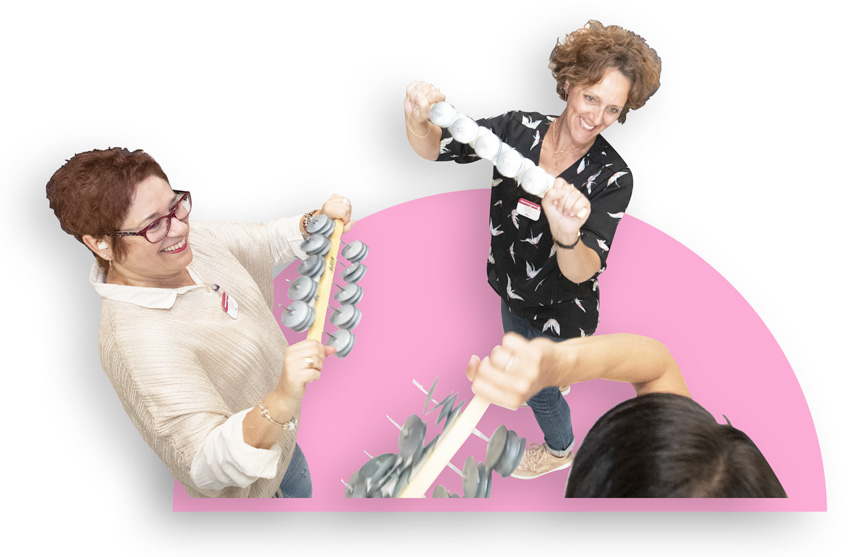 Team percussions dans une entreprise